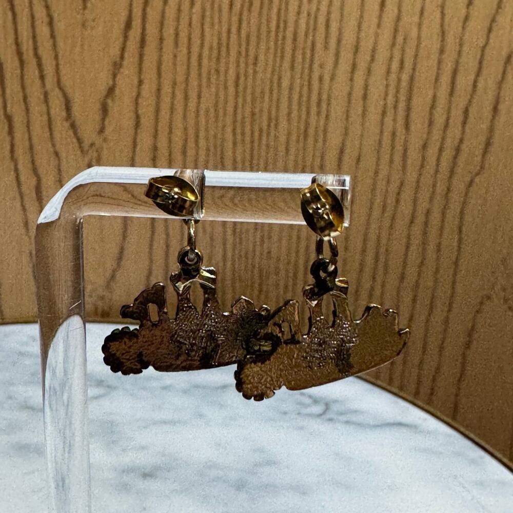 Vintage New Orleans Earrings ❤️ - Picture 3 of 8